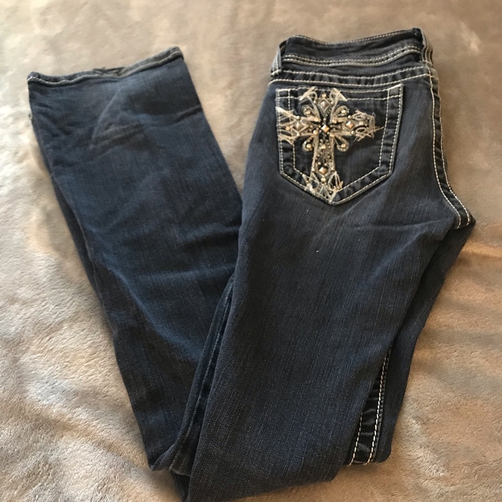 Black denim Miss Me jeans